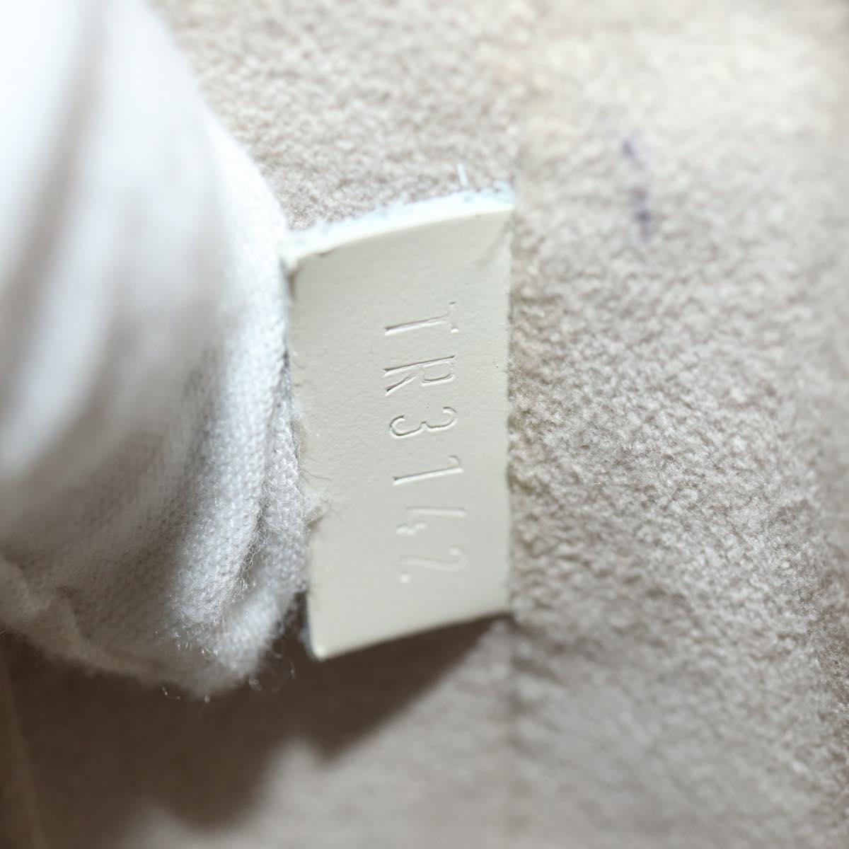 LOUIS VUITTON Epi Pochette Accessoires Pouch White M4077J LV Auth 154090V