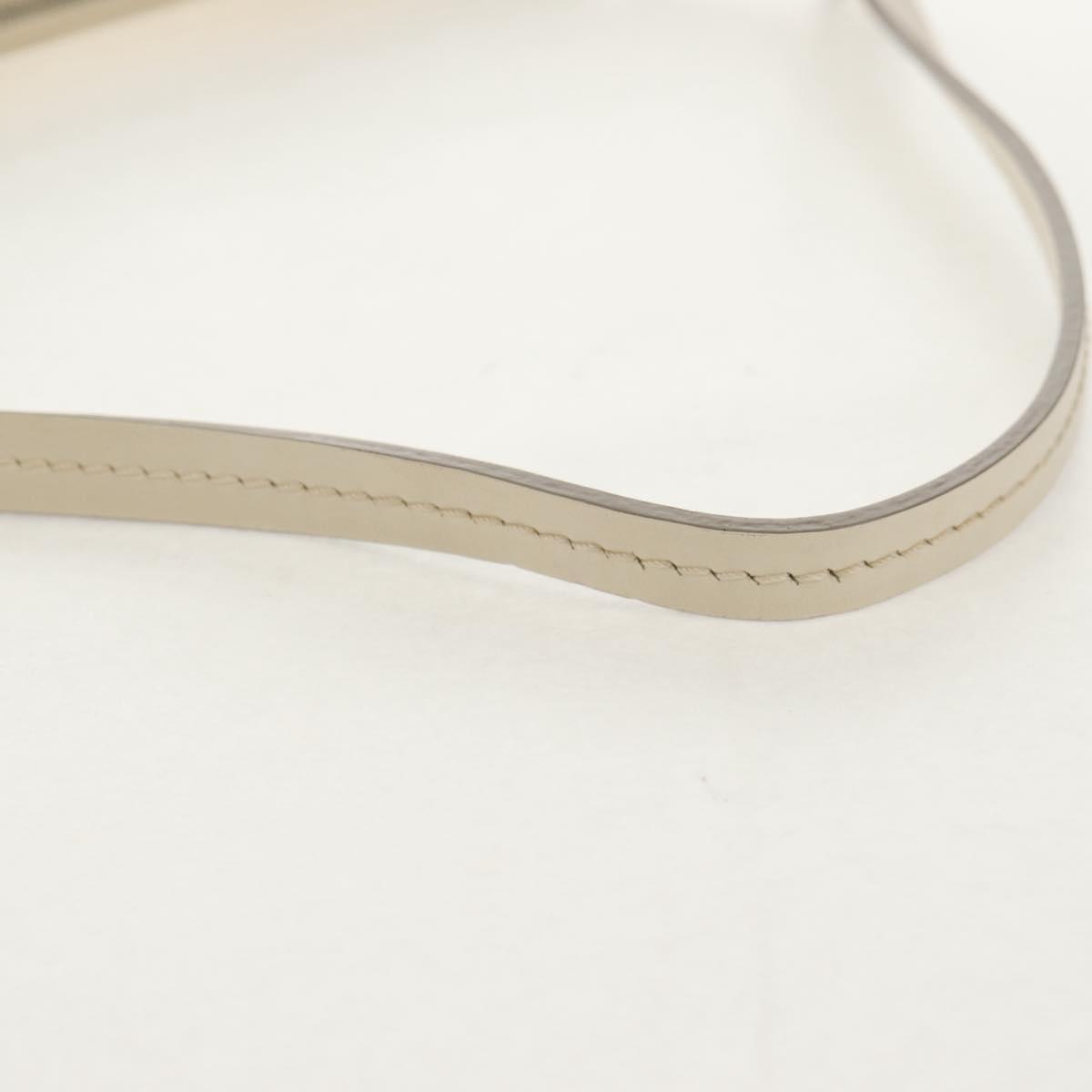 LOUIS VUITTON Epi Pochette Accessoires Pouch White M4077J LV Auth 154090V