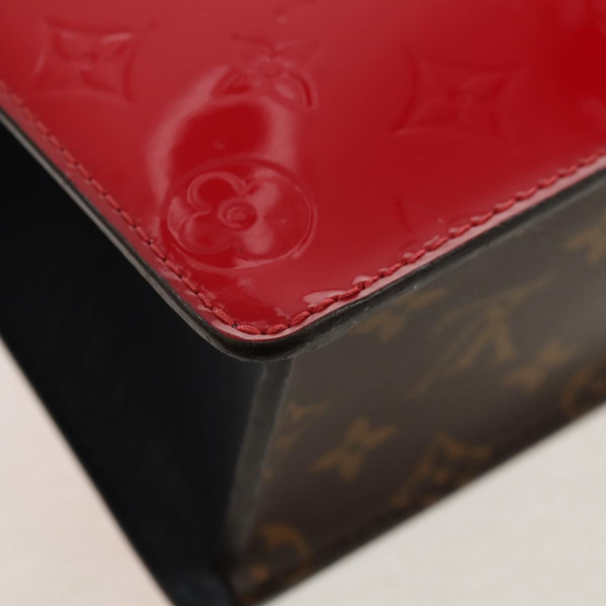 LOUIS VUITTON Monogram Vernis Spring Street PM Bag Scarlet M90505 Auth 154091V