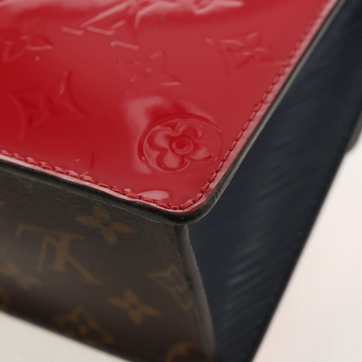 LOUIS VUITTON Monogram Vernis Spring Street PM Bag Scarlet M90505 Auth 154091V