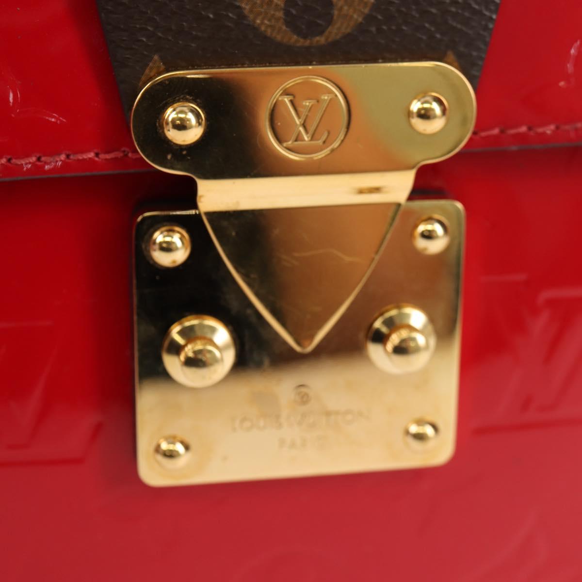 LOUIS VUITTON Monogram Vernis Spring Street PM Bag Scarlet M90505 Auth 154091V