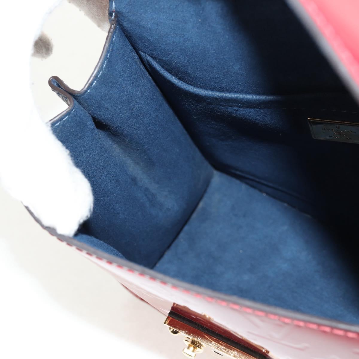 LOUIS VUITTON Monogram Vernis Spring Street PM Bag Scarlet M90505 Auth 154091V