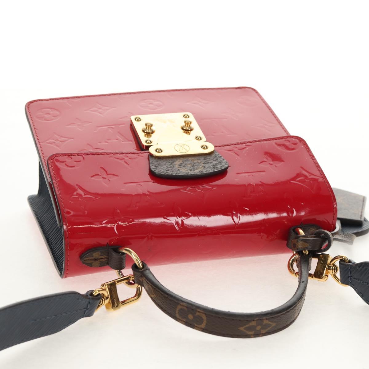 LOUIS VUITTON Monogram Vernis Spring Street PM Bag Scarlet M90505 Auth 154091V