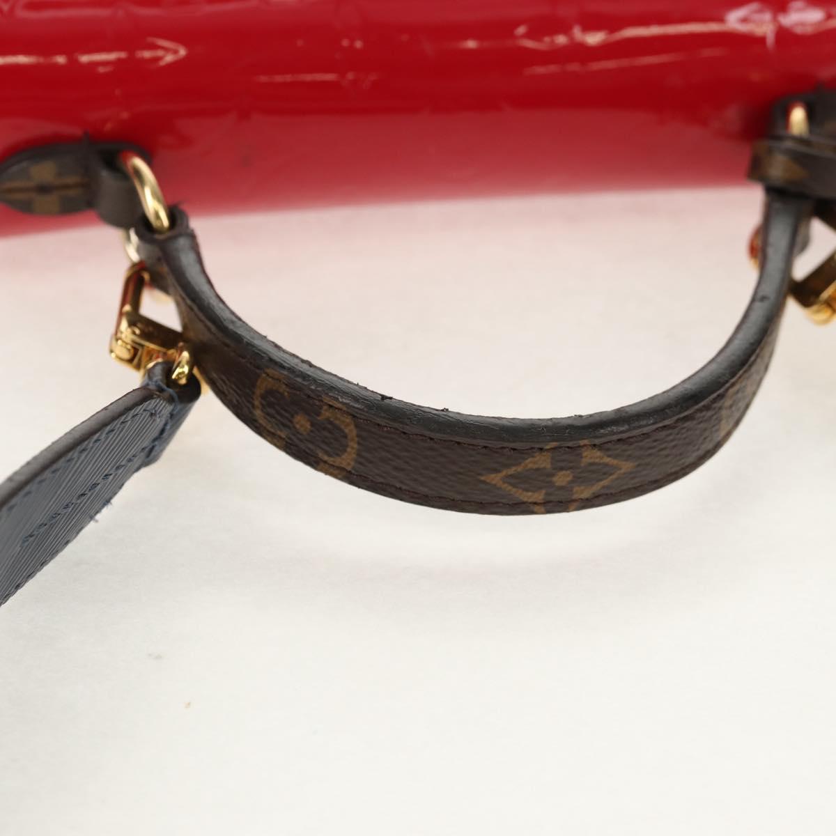 LOUIS VUITTON Monogram Vernis Spring Street PM Bag Scarlet M90505 Auth 154091V