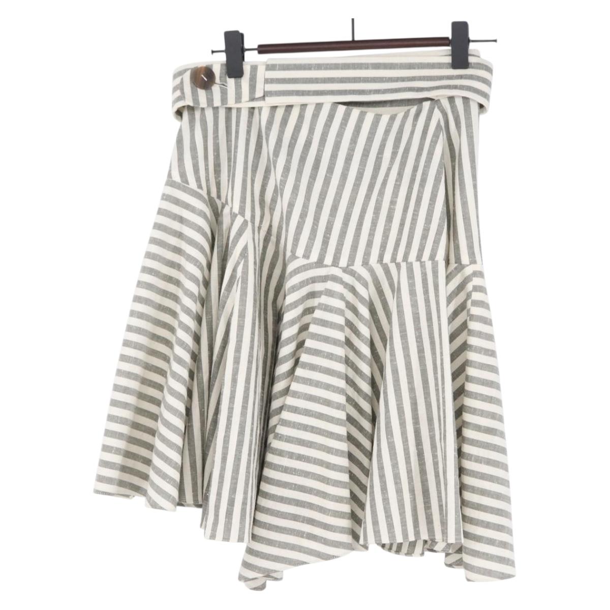 LOEWE Skirt Cotton Gray Auth 154092