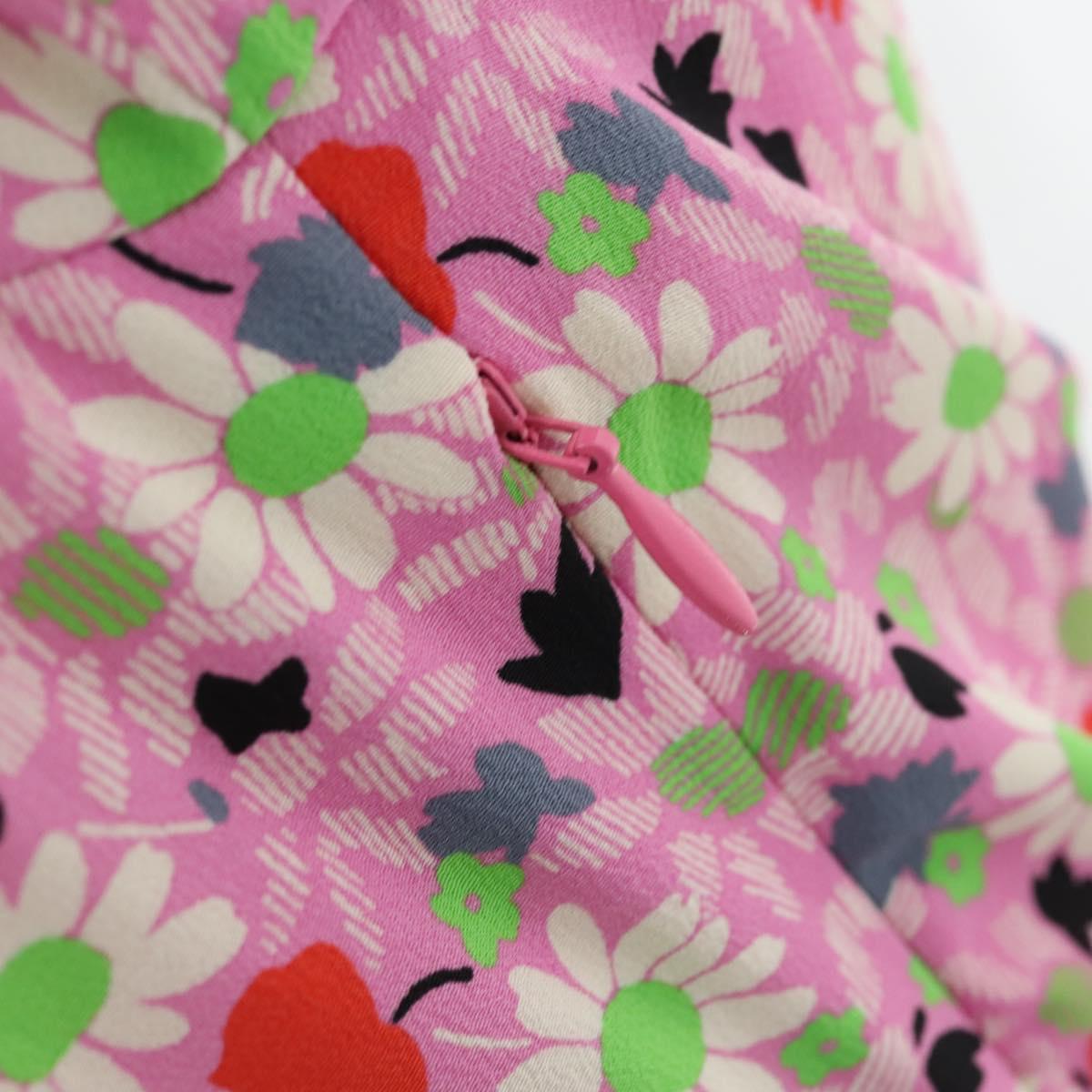 Miu Miu One Piece Silk Pink Auth 154093