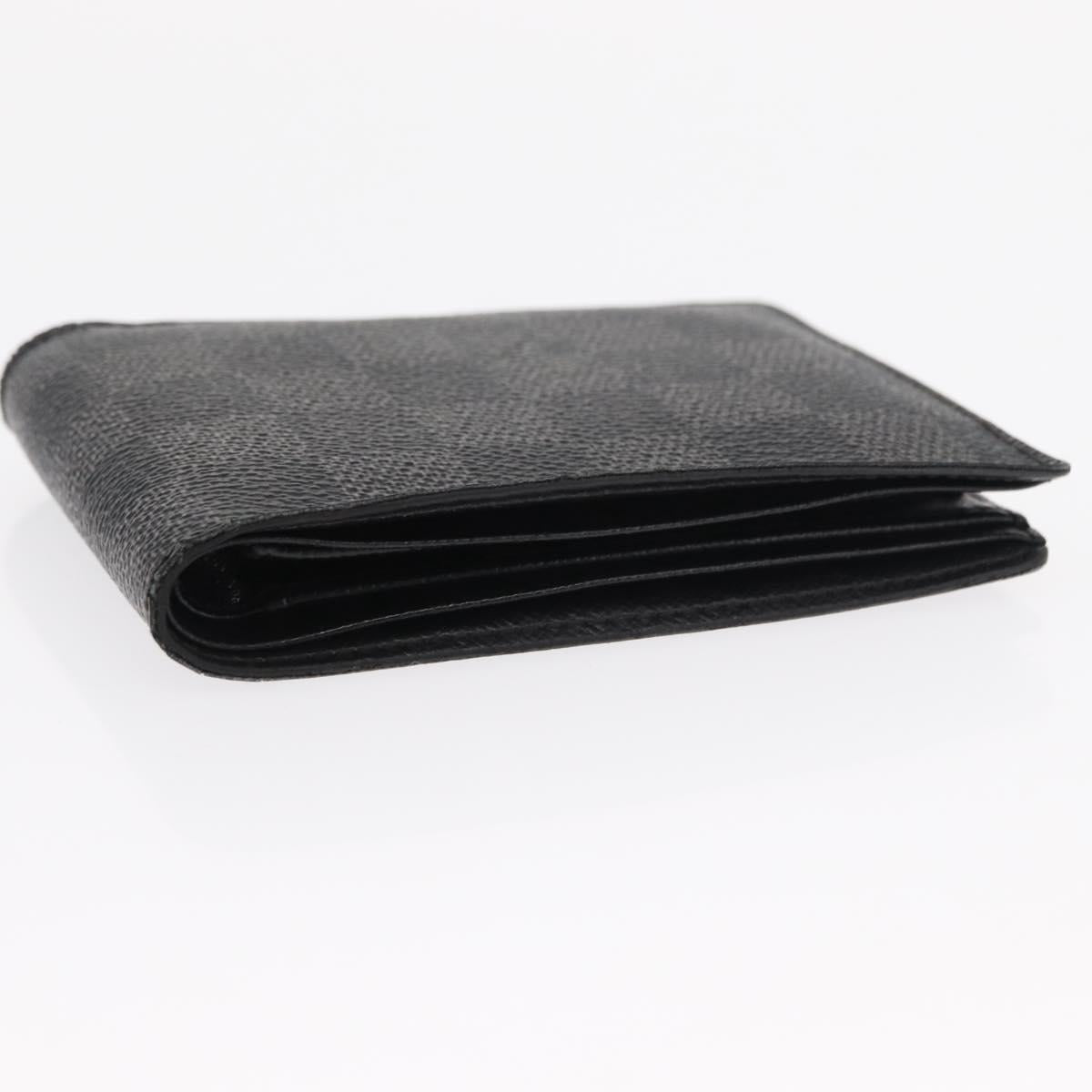 LOUIS VUITTON Damier Graphite Portefeuille Multripru Wallet N63258 Auth 154097