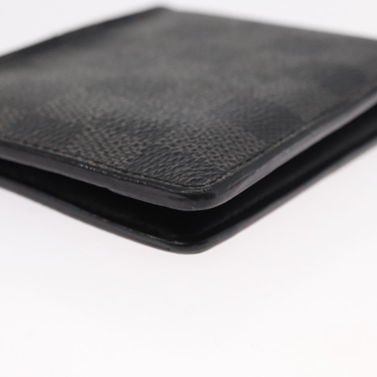 LOUIS VUITTON Damier Graphite Portefeuille Multripru Wallet N63258 Auth 154097