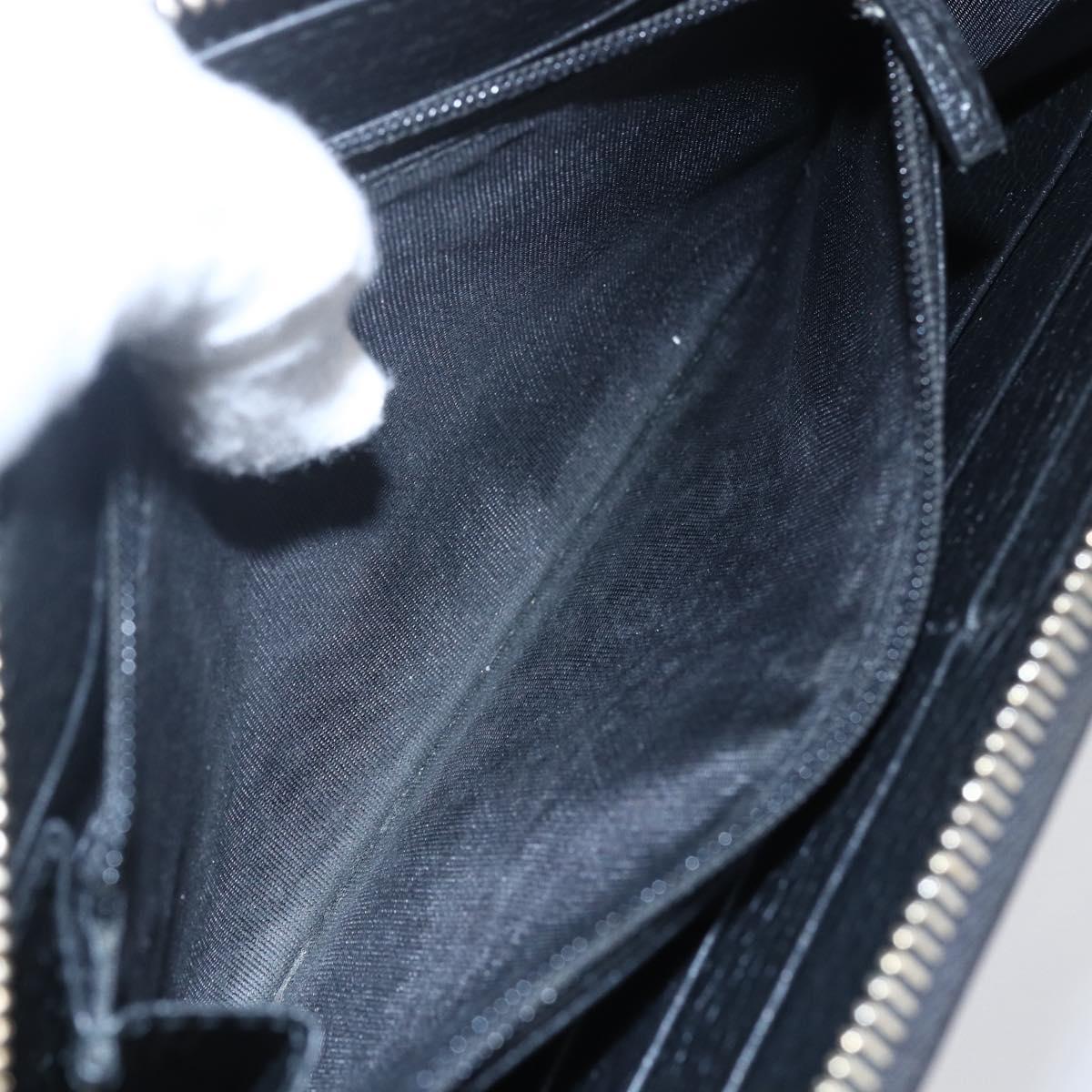 GUCCI Long Wallet Leather Black 449347 Auth 154098