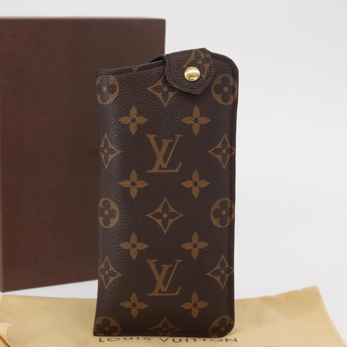 LOUIS VUITTON Monogram Etui Lunette MM Glasses Case M66544 LV Auth 154099