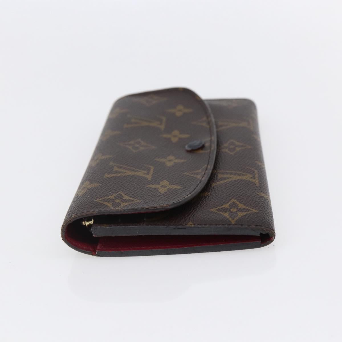 LOUIS VUITTON Monogram Portefeuille Emilie Wallet Pink M60697 LV Auth 154102