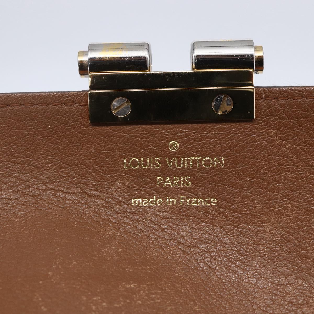 LOUIS VUITTON Monogram Portefeuille Elysee Long Wallet Camel M60361 Auth 154105
