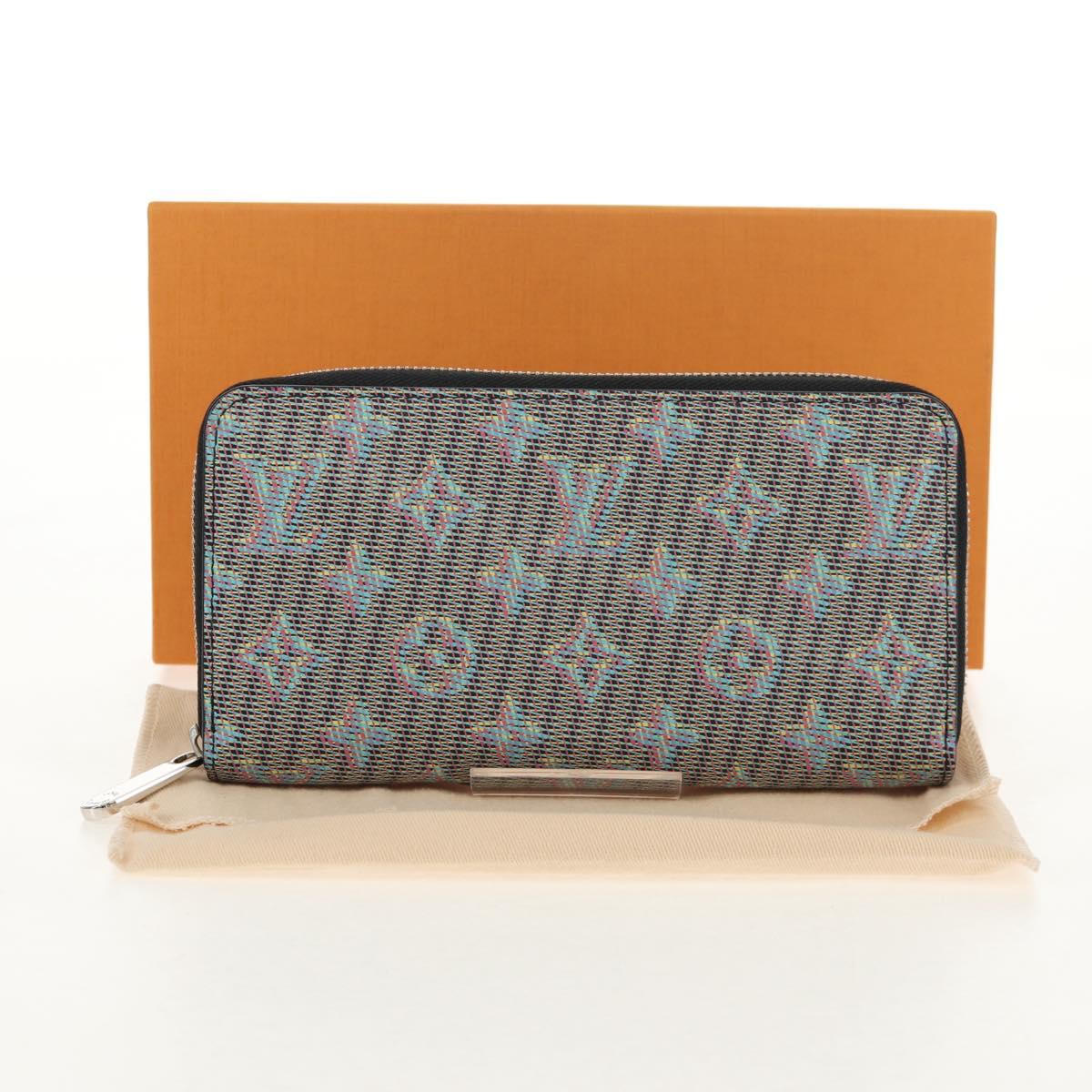 LOUIS VUITTON Monogram LV Pop Zippy Wallet Wallet Blue M68662 LV Auth 154107M