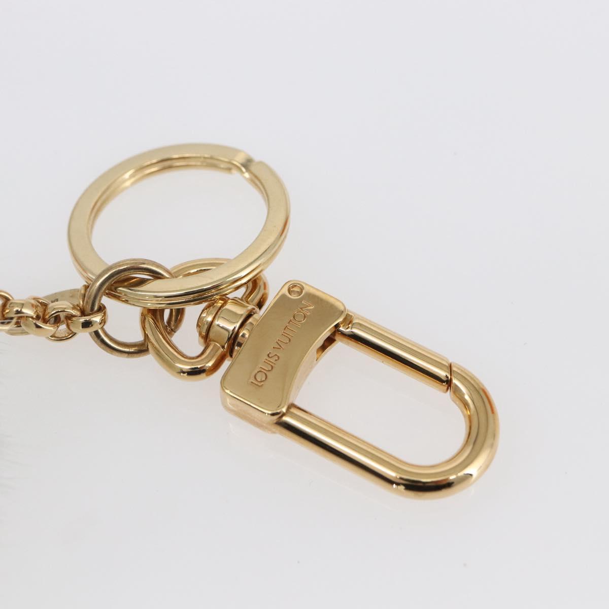 LOUIS VUITTON Porte Cles Vivienne Christmas Ski Charm Blue M67395 Auth 154111SM