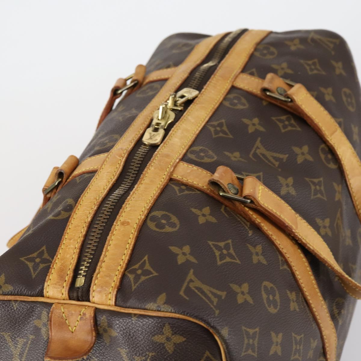 LOUIS VUITTON Monogram Sac Souple 35 Boston Bag M41626 LV Auth 154152