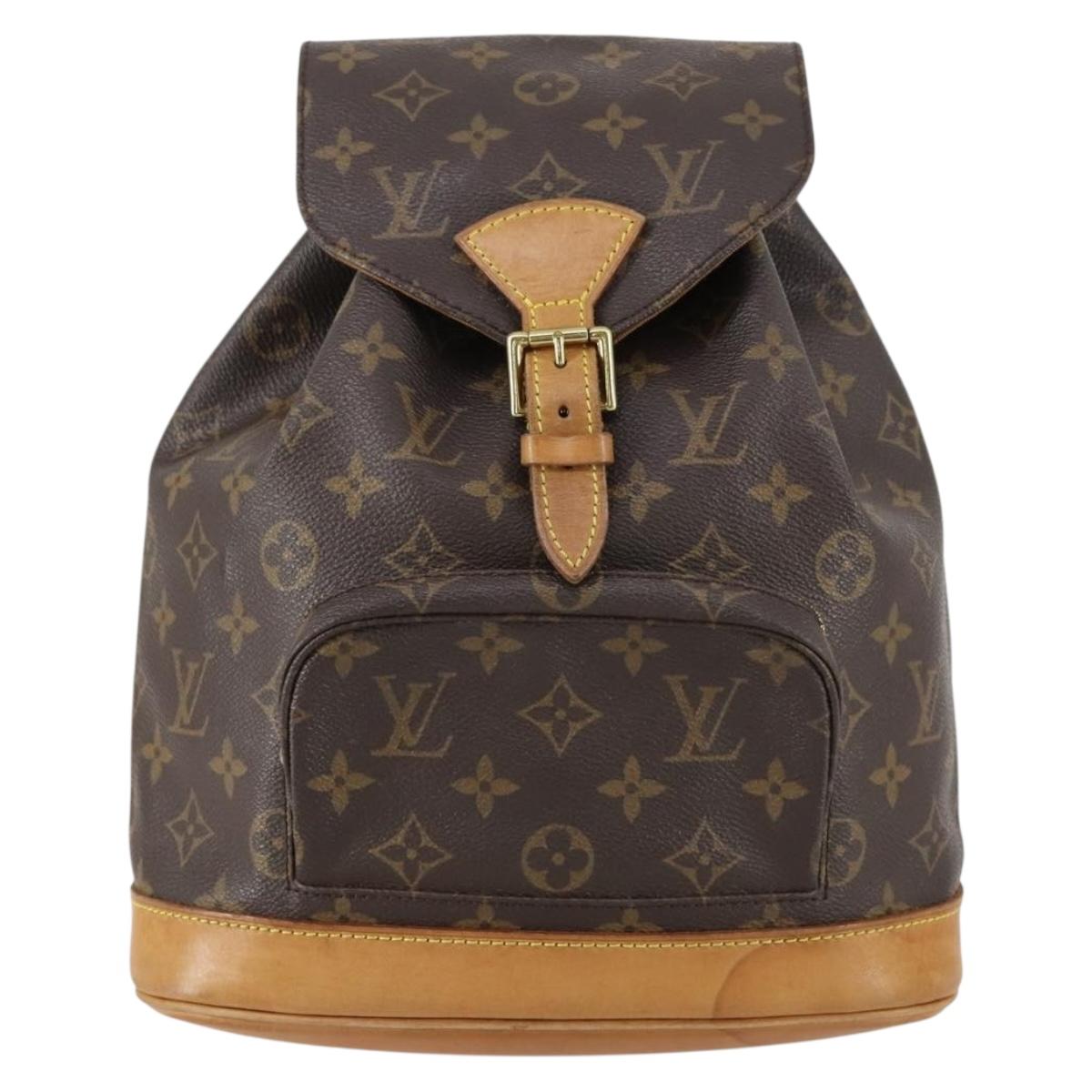 LOUIS VUITTON Monogram Montsouris MM Backpack M51136 LV Auth 154153