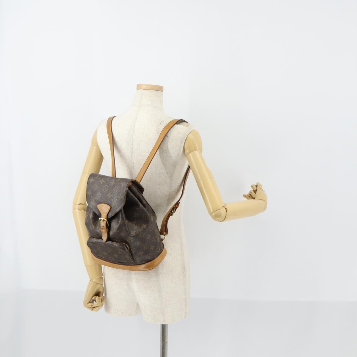 LOUIS VUITTON Monogram Montsouris MM Backpack M51136 LV Auth 154153