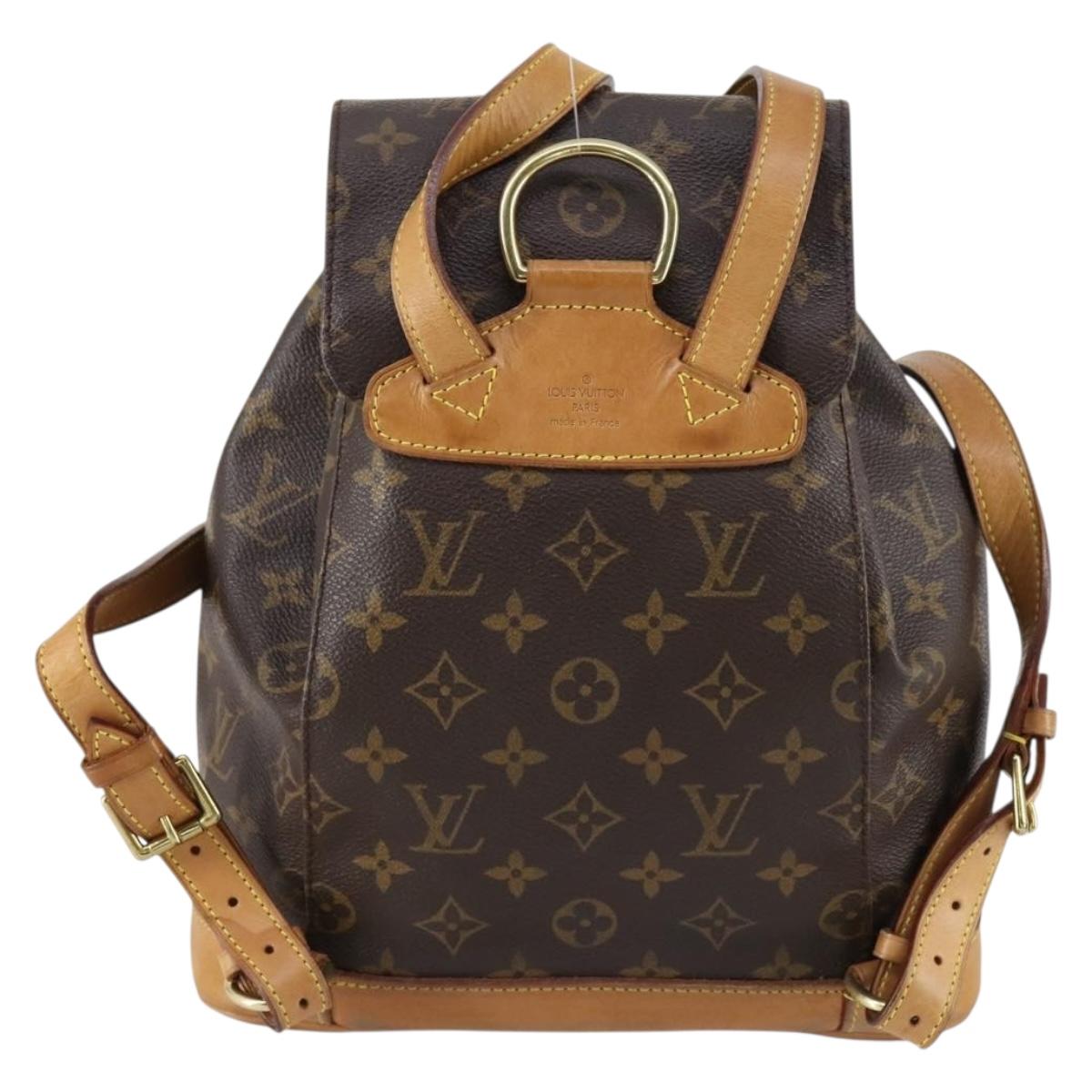 LOUIS VUITTON Monogram Montsouris MM Backpack M51136 LV Auth 154153