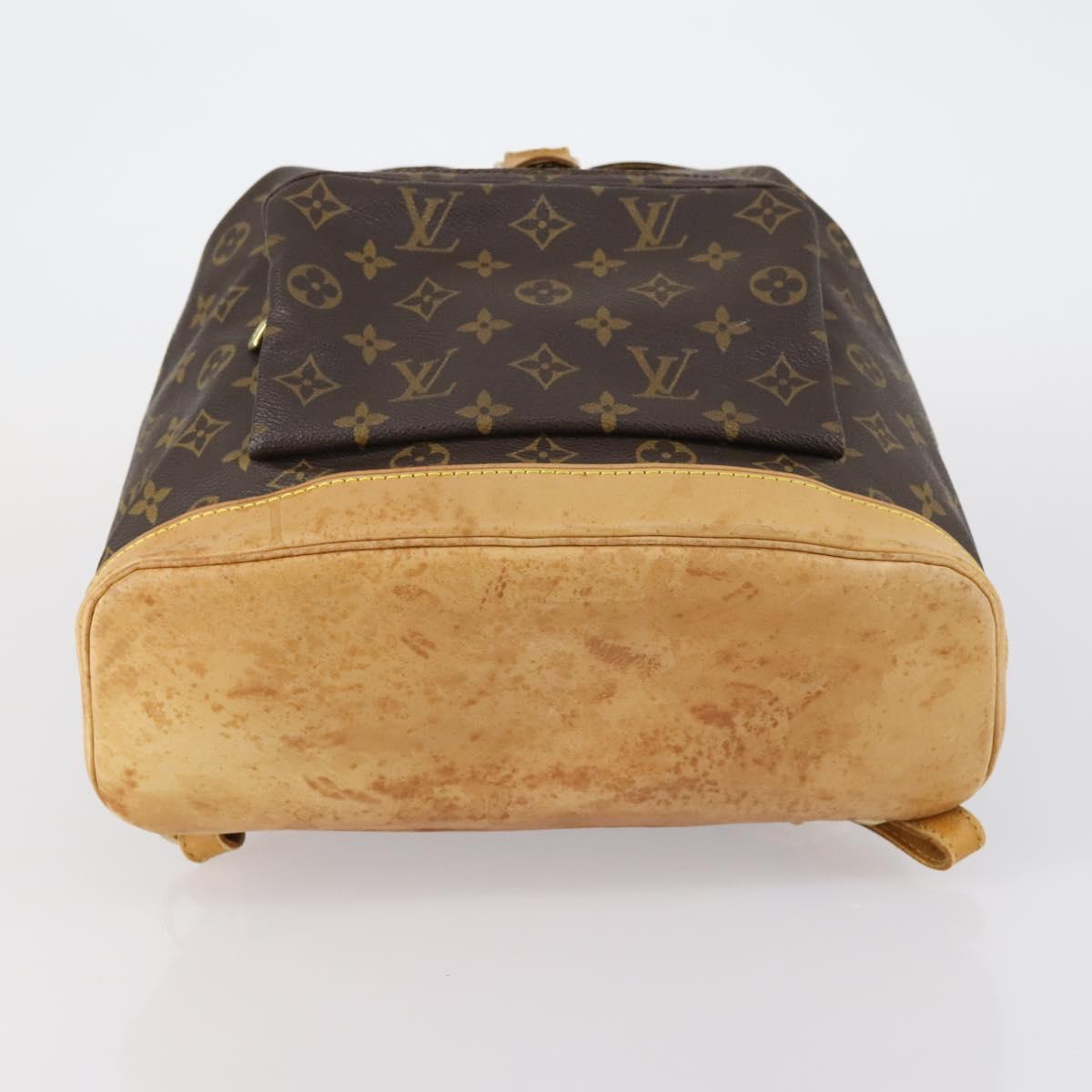 LOUIS VUITTON Monogram Montsouris GM Backpack M51135 LV Auth 154155