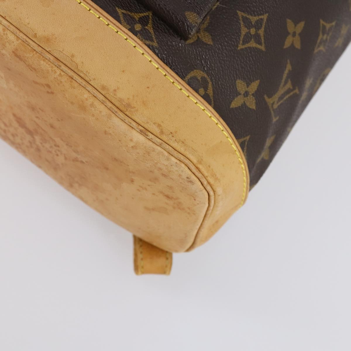 LOUIS VUITTON Monogram Montsouris GM Backpack M51135 LV Auth 154155