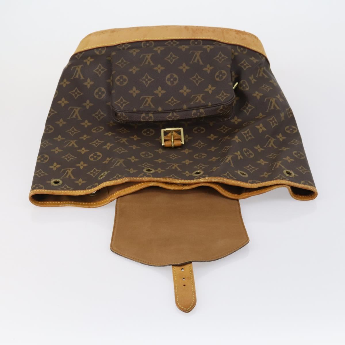 LOUIS VUITTON Monogram Montsouris GM Backpack M51135 LV Auth 154155