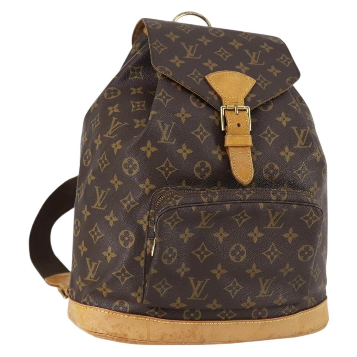 LOUIS VUITTON Monogram Montsouris GM Backpack M51135 LV Auth 154155