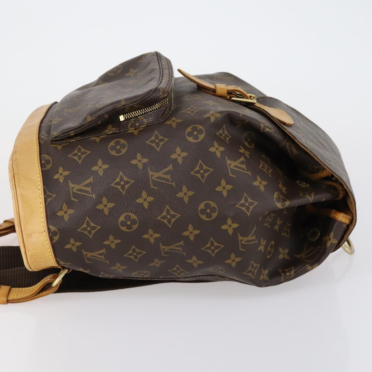 LOUIS VUITTON Monogram Montsouris GM Backpack M51135 LV Auth 154155