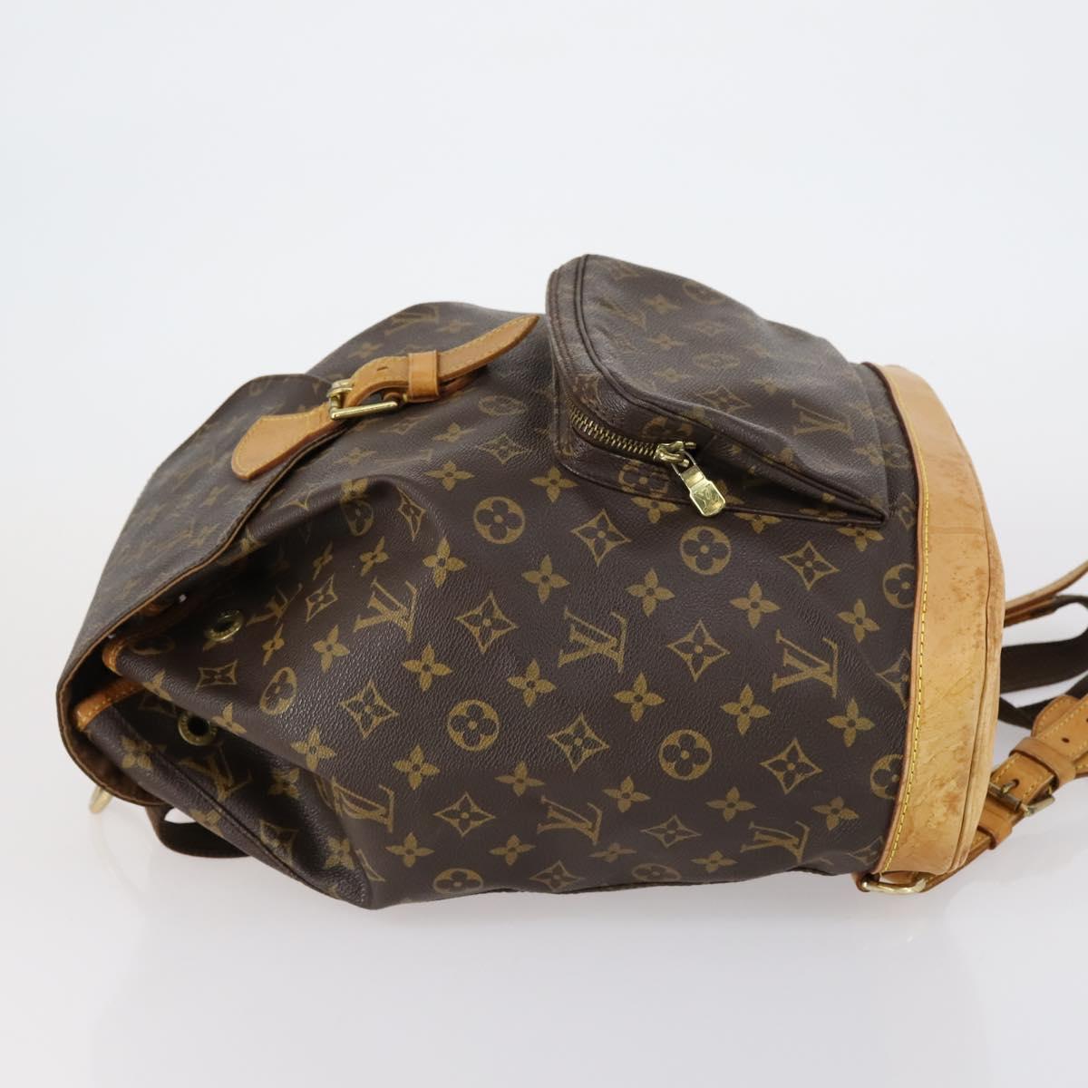 LOUIS VUITTON Monogram Montsouris GM Backpack M51135 LV Auth 154155