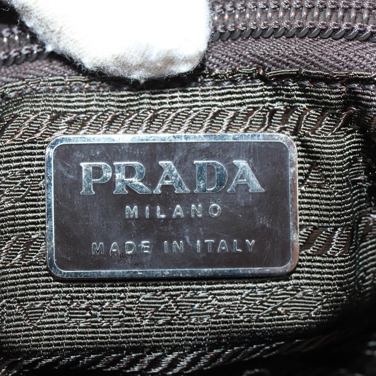 PRADA Backpack Nylon Red Silver Auth 154157