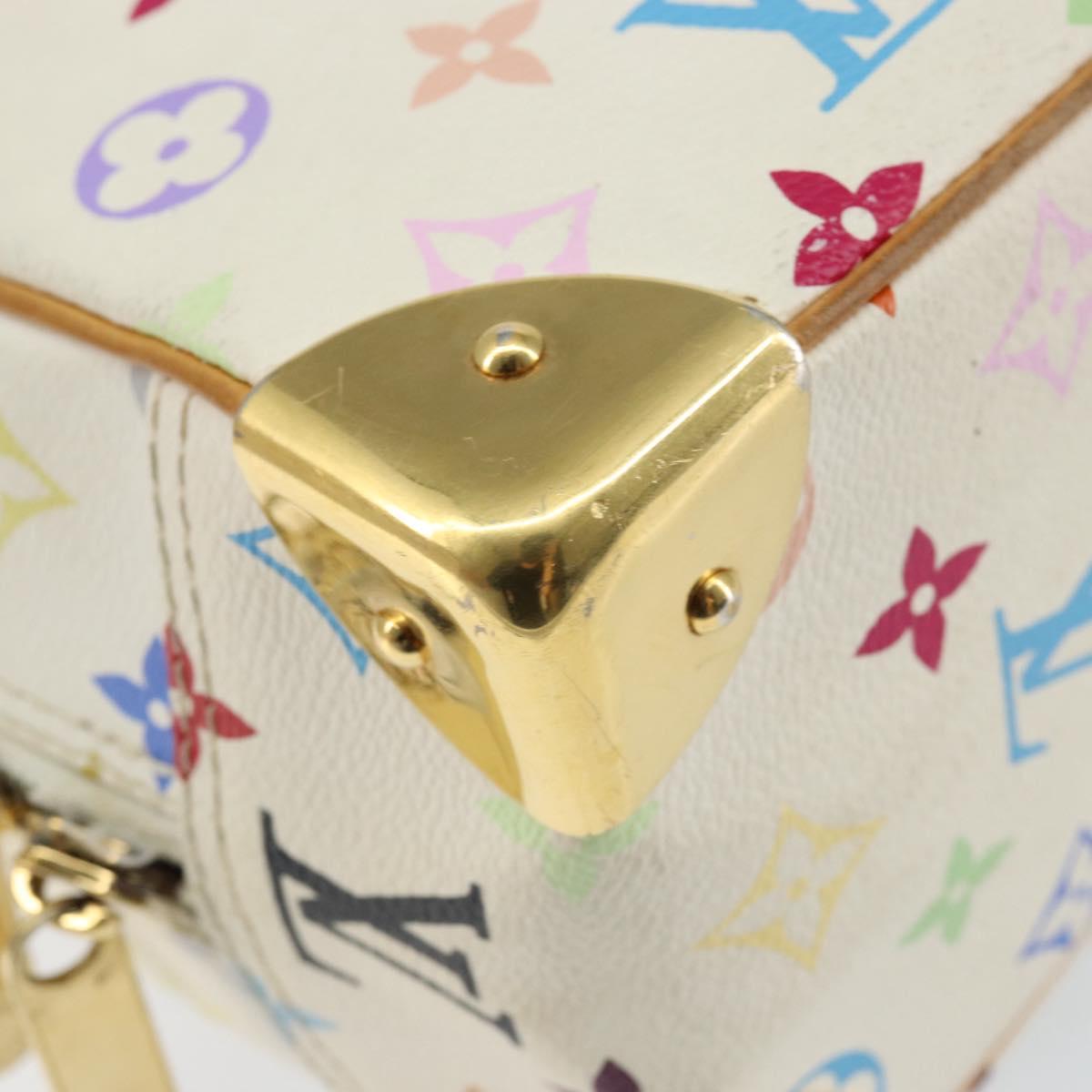 LOUIS VUITTON Monogram Multicolor Trouville Hand Bag White M92663 LV Auth 154169