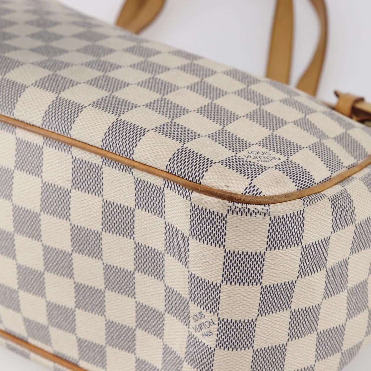 LOUIS VUITTON Damier Azur Batignolles Horizontal Tote Bag N48172 LV Auth 154170