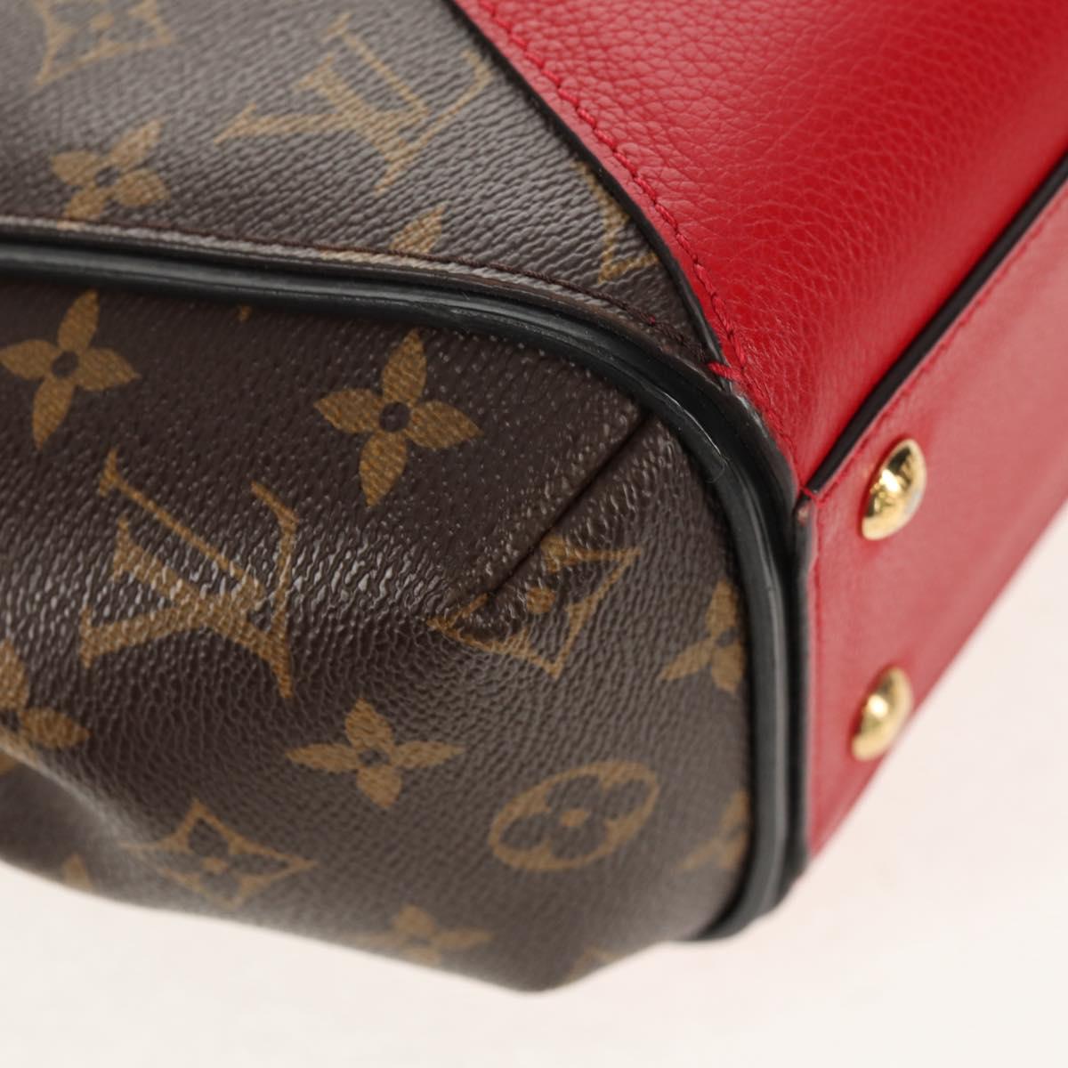 LOUIS VUITTON Monogram Kimono PM Hand Bag 2way Red M41856 LV Auth 154172V