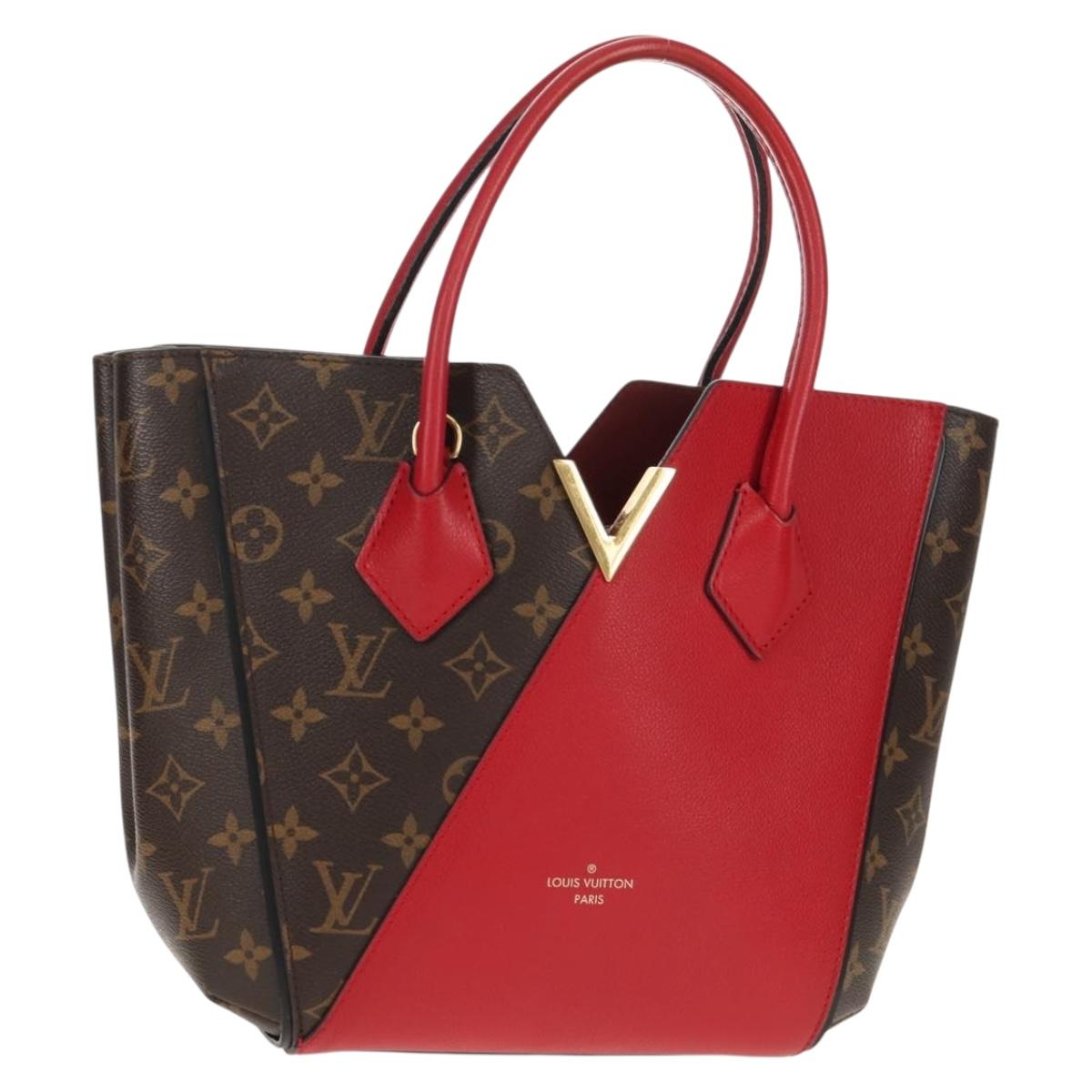 LOUIS VUITTON Monogram Kimono PM Hand Bag 2way Red M41856 LV Auth 154172V