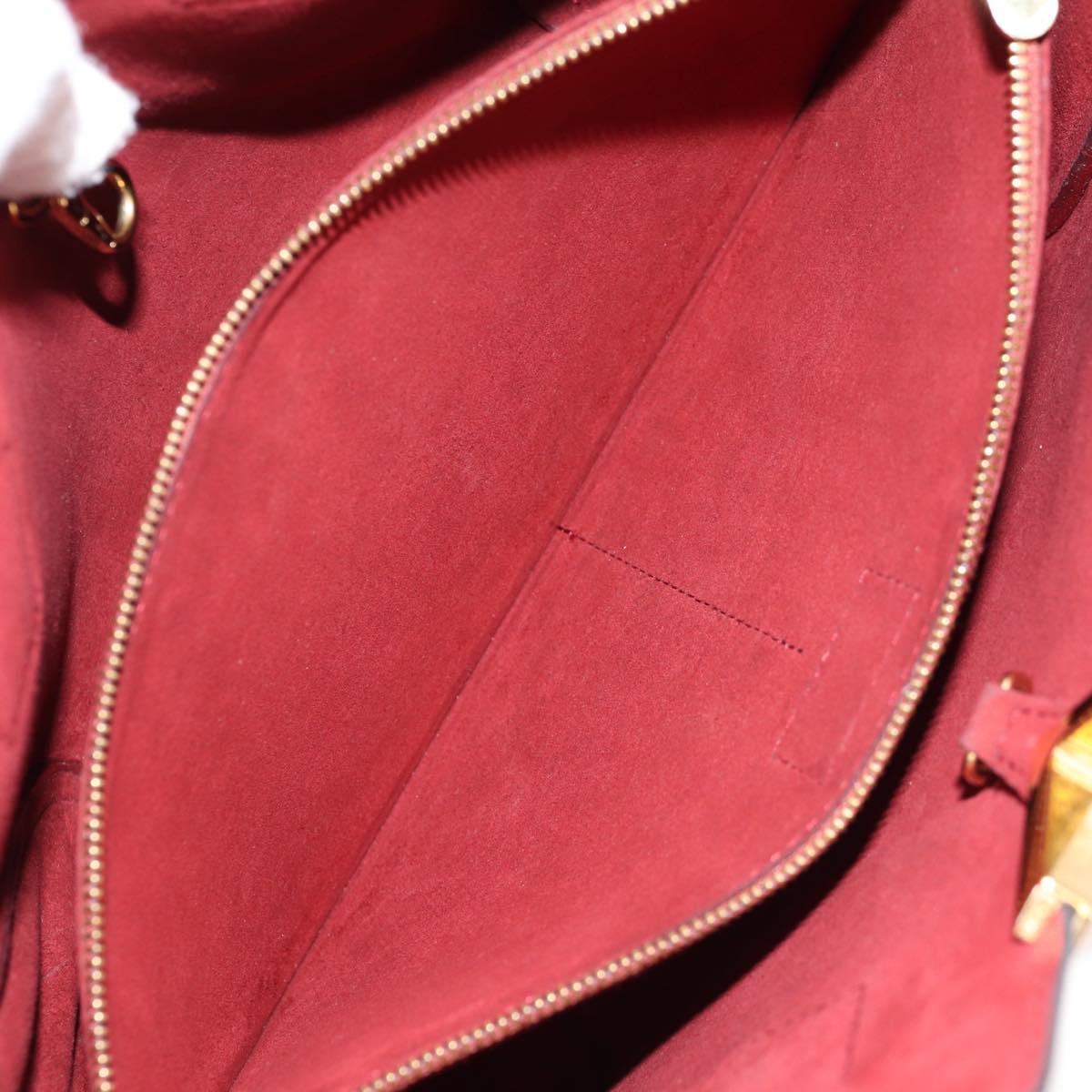 LOUIS VUITTON Monogram Kimono PM Hand Bag 2way Red M41856 LV Auth 154172V