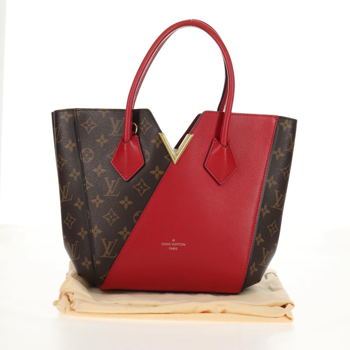 LOUIS VUITTON Monogram Kimono PM Hand Bag 2way Red M41856 LV Auth 154172V