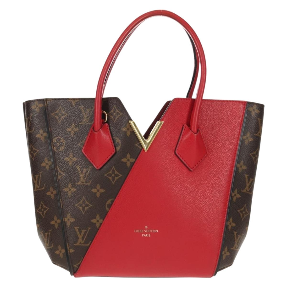 LOUIS VUITTON Monogram Kimono PM Hand Bag 2way Red M41856 LV Auth 154172V