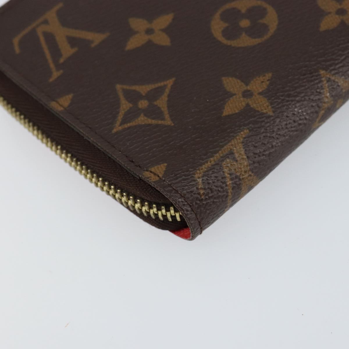 LOUIS VUITTON Monogram Totem Zippy Wallet Purple Red blue M61364 LV Auth 154173