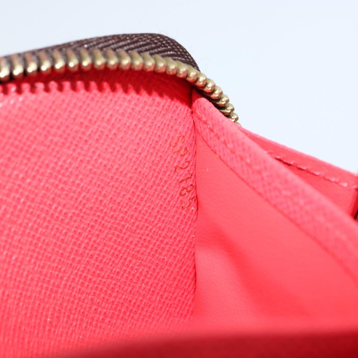 LOUIS VUITTON Monogram Totem Zippy Wallet Purple Red blue M61364 LV Auth 154173