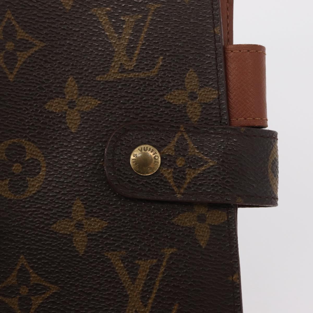 LOUIS VUITTON Monogram Agenda MM Day Planner Cover R20105 LV Auth 154176