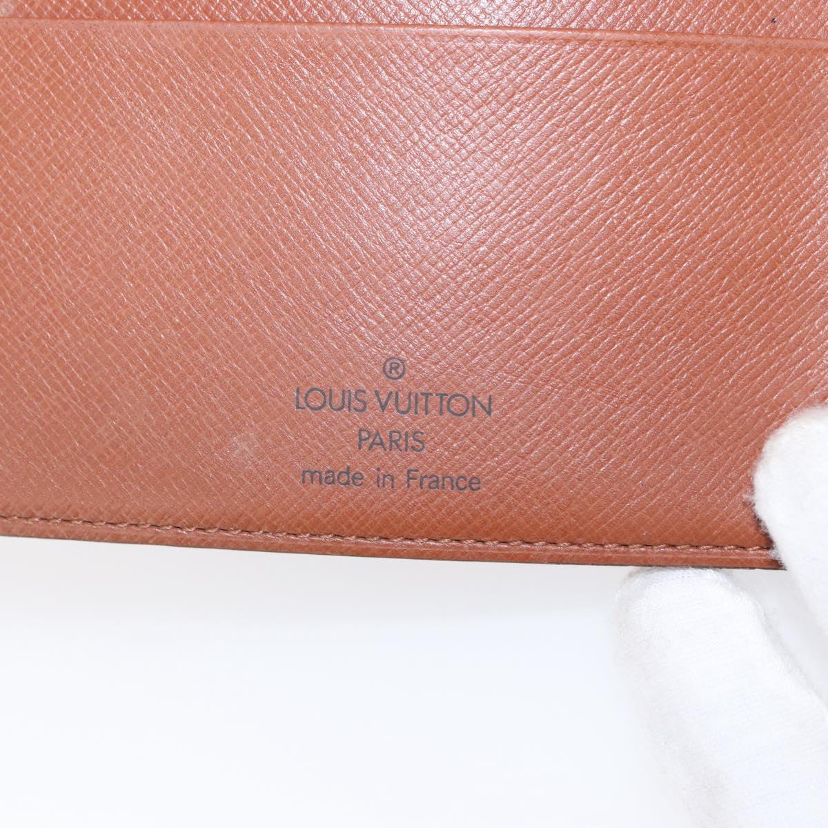 LOUIS VUITTON Monogram Agenda MM Day Planner Cover R20105 LV Auth 154176
