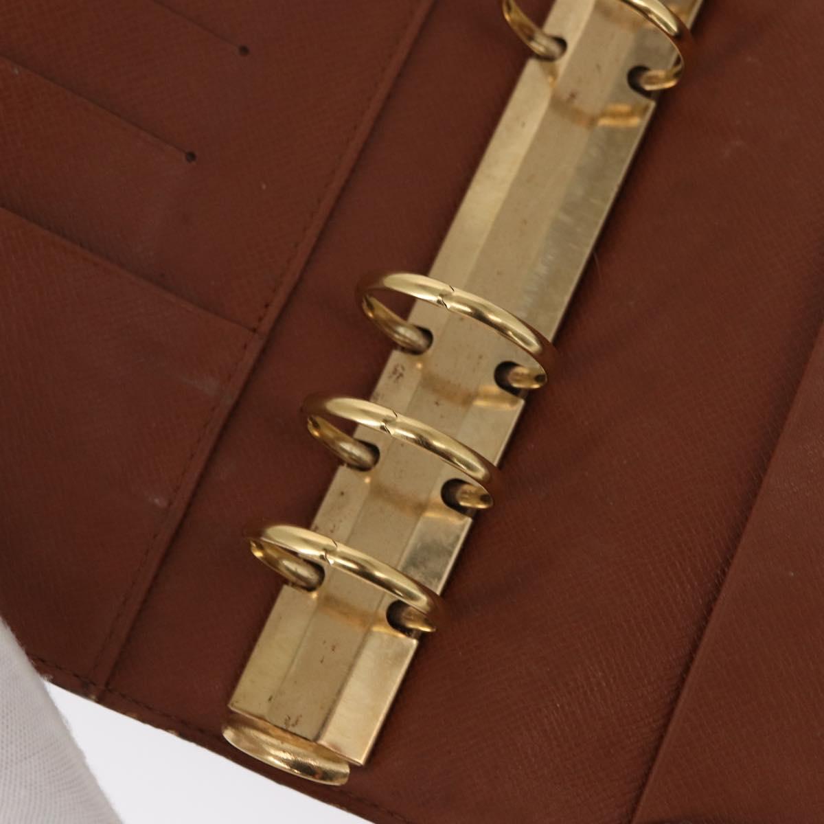 LOUIS VUITTON Monogram Agenda MM Day Planner Cover R20105 LV Auth 154176