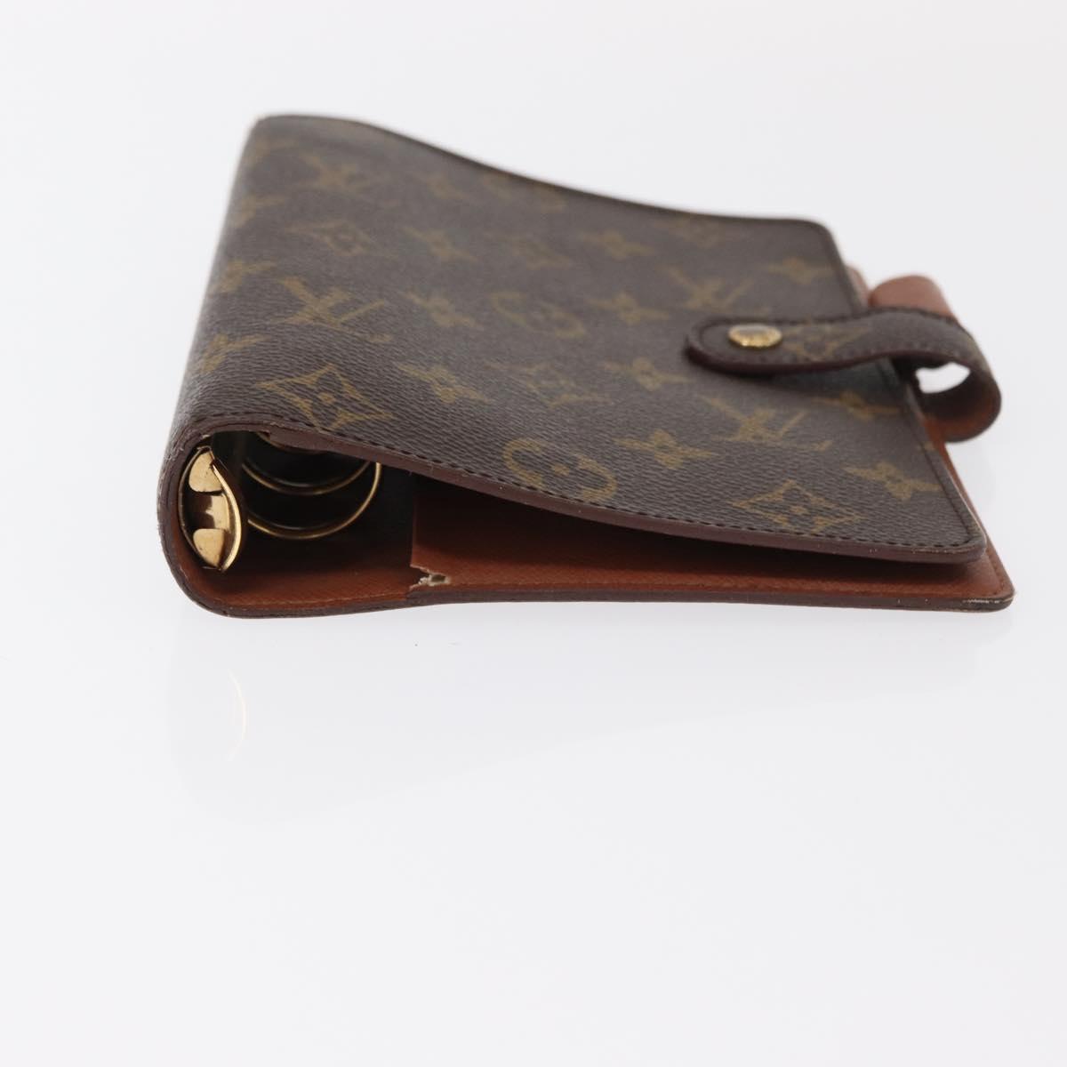 LOUIS VUITTON Monogram Agenda MM Day Planner Cover R20105 LV Auth 154176