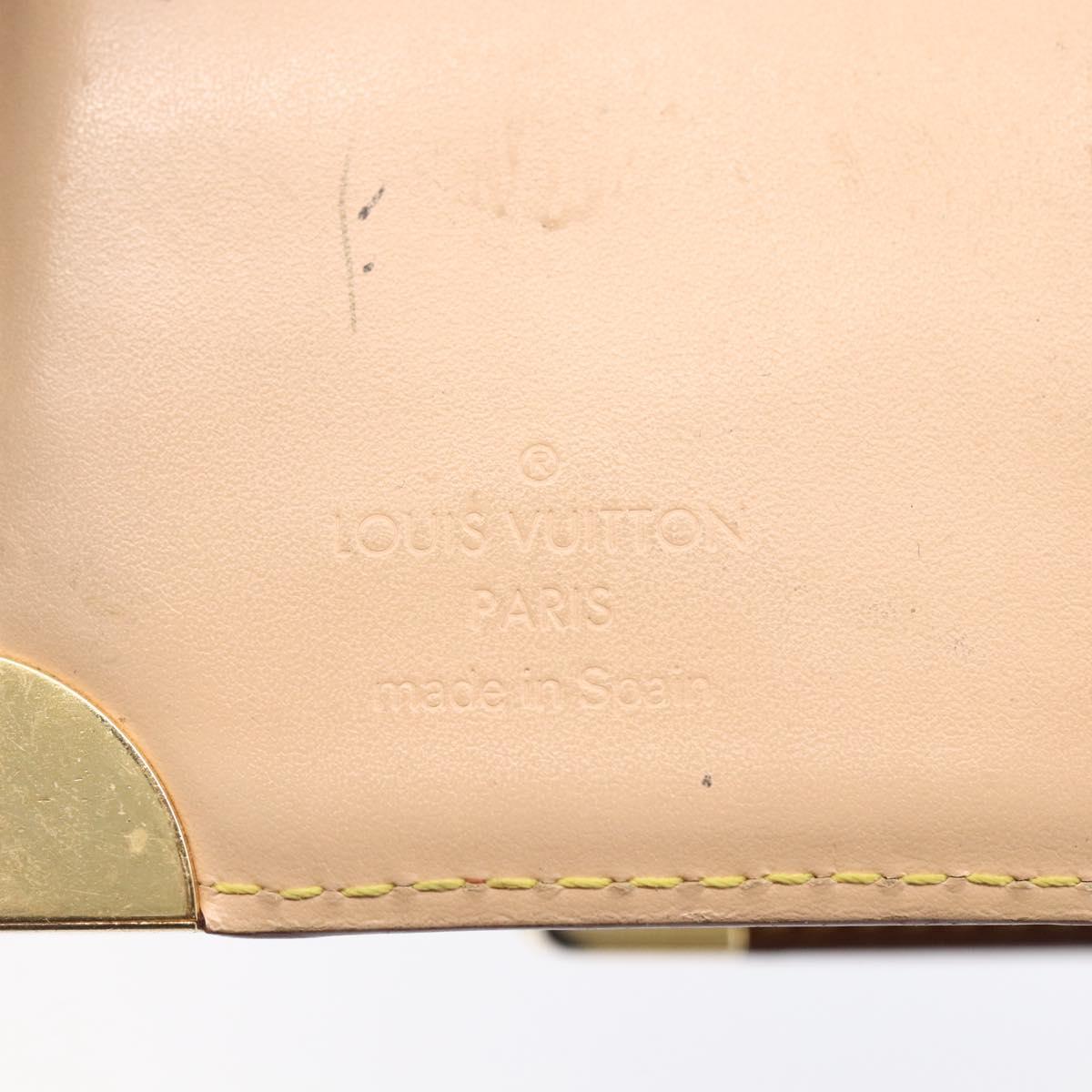 LOUIS VUITTON Multicolor Agenda PM Day Planner Cover Black R20895 LV Auth 154177