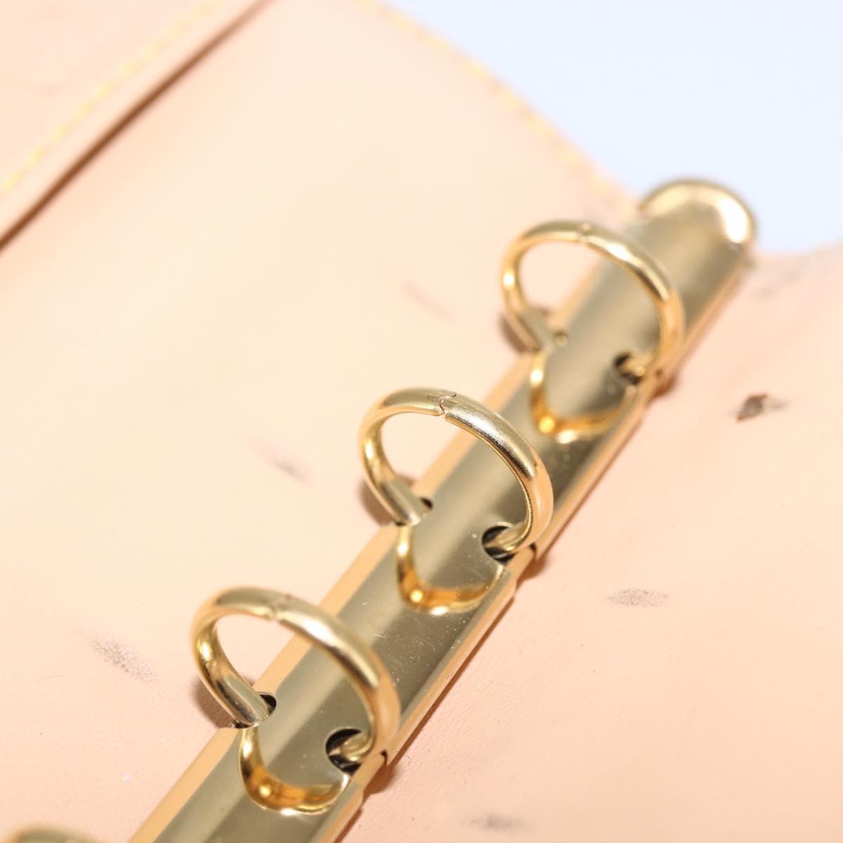 LOUIS VUITTON Multicolor Agenda PM Day Planner Cover Black R20895 LV Auth 154177