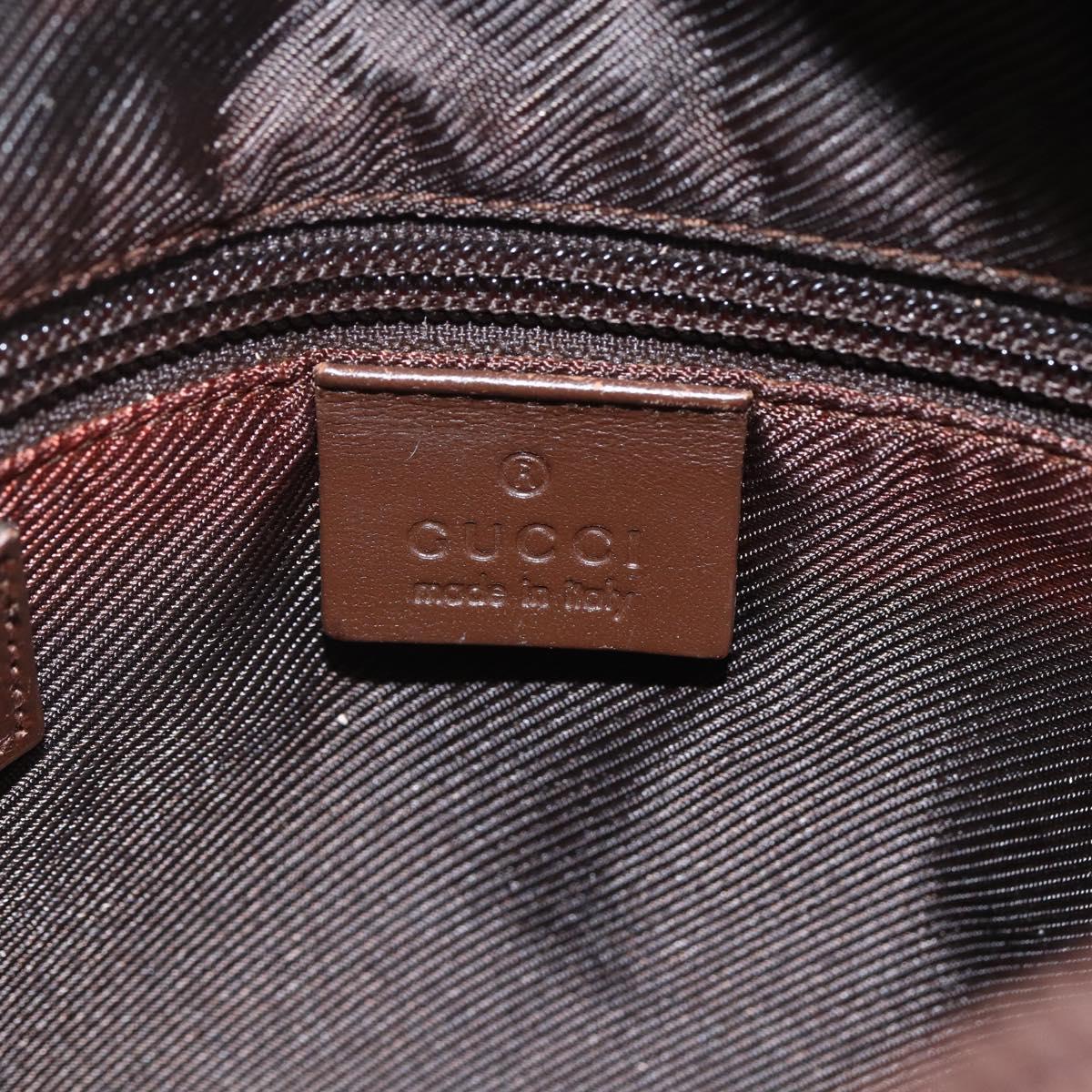 GUCCI GG Canvas Shoulder Bag Beige Silver 018 1612 Auth 154191