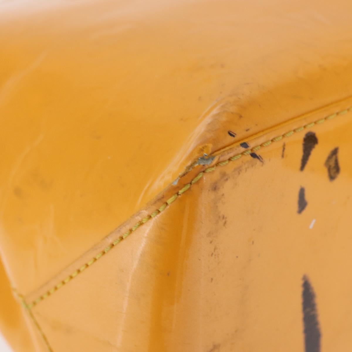 LOUIS VUITTON Monogram Vernis Wilshire PM Bag Jaune Passion M91725 Auth 154194