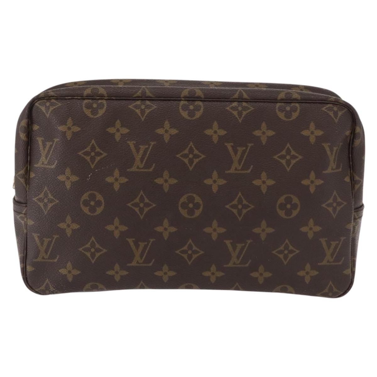 LOUIS VUITTON Monogram Trousse Toilette 28 Clutch Bag M47522 LV Auth 154195