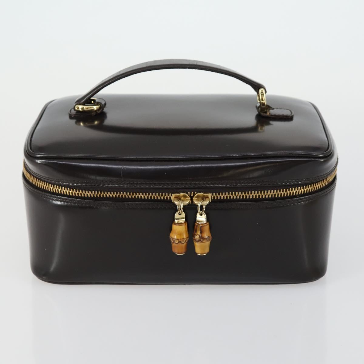 Salvatore Ferragamo Gucci Bamboo Bag Suede leather 2 Set Black Brown Auth 154197