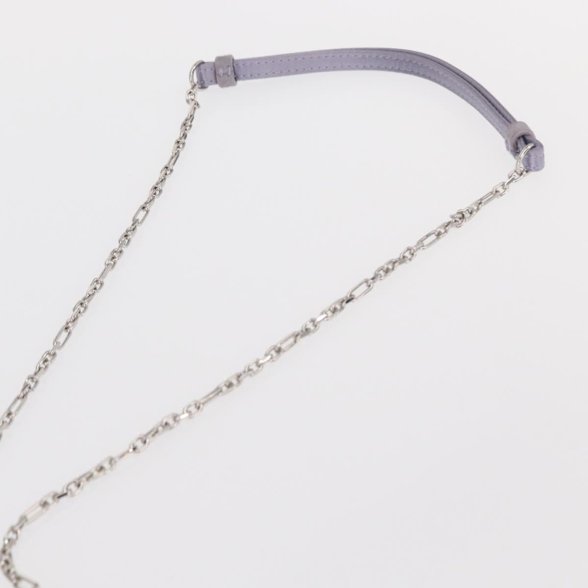 Maison Margiela 5AC Shoulder Bag Satin Purple Silver Auth 154204M