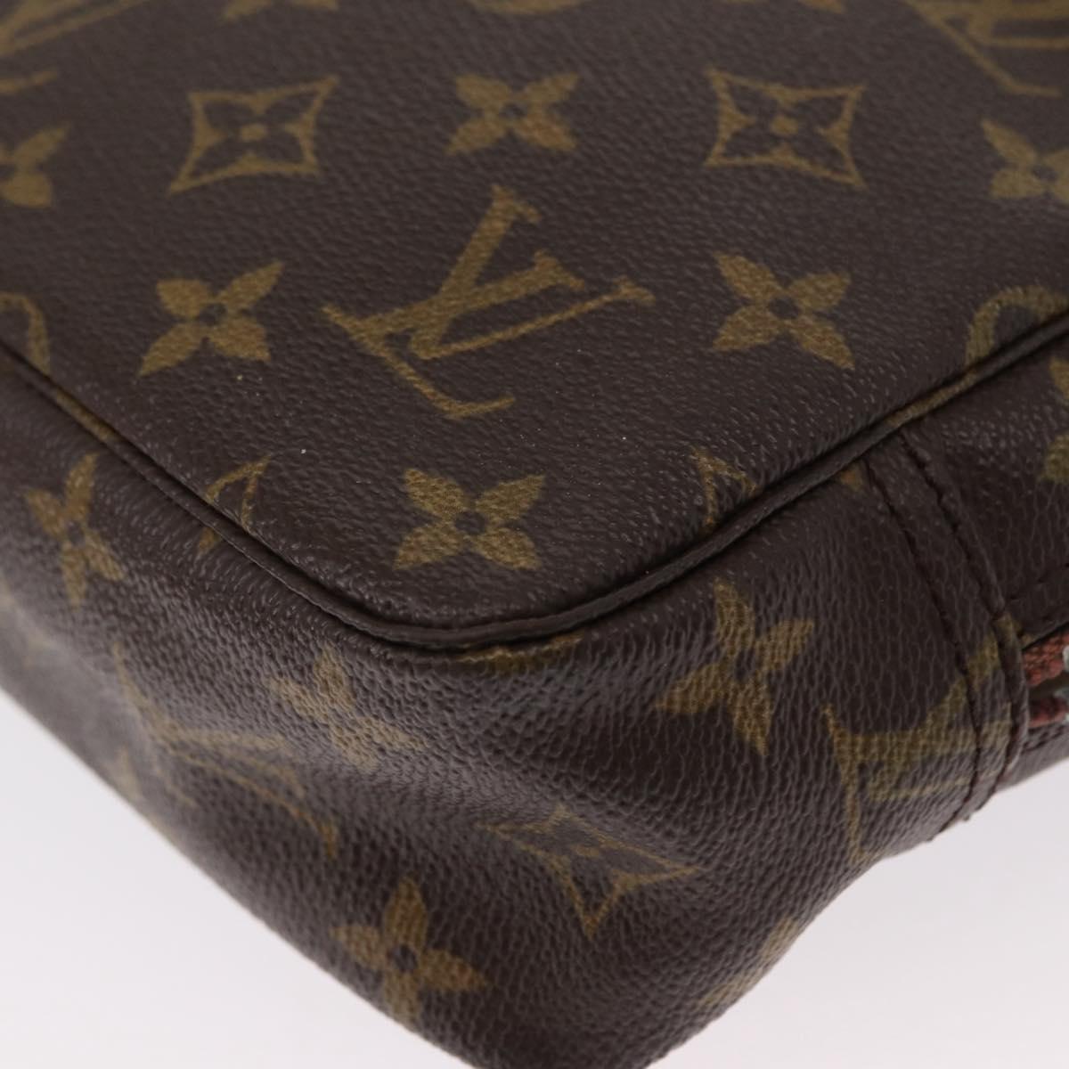 LOUIS VUITTON Monogram Trousse Toilette 23 Clutch Bag M47524 LV Auth 154206
